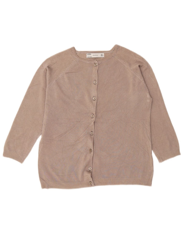 Pulover cardigan pentru femei Zara UK 14 mare, gri, viscoză