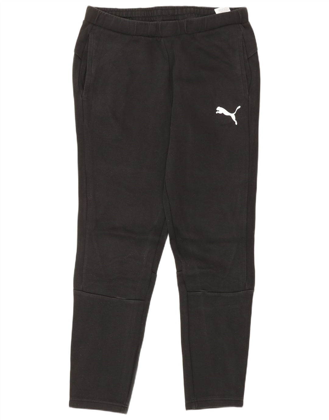 Pantaloni de trening PUMA pentru bărbați, bumbac mediu negru