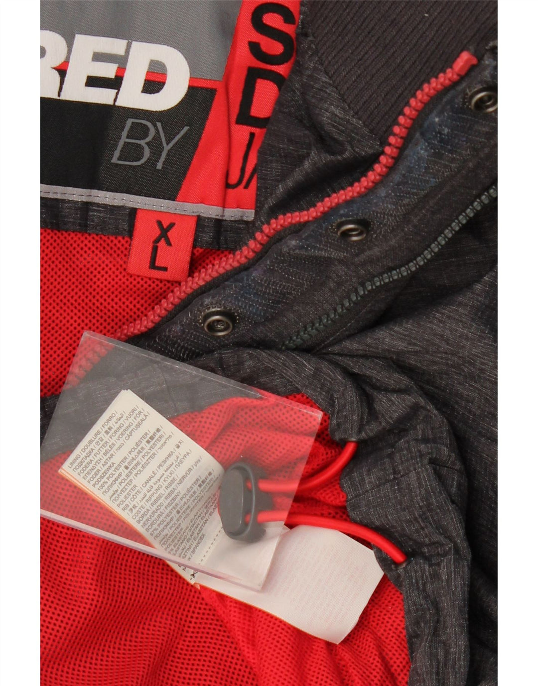 Jachetă de vânt pentru femei SUPERDRY UK 18 XL poliester gri