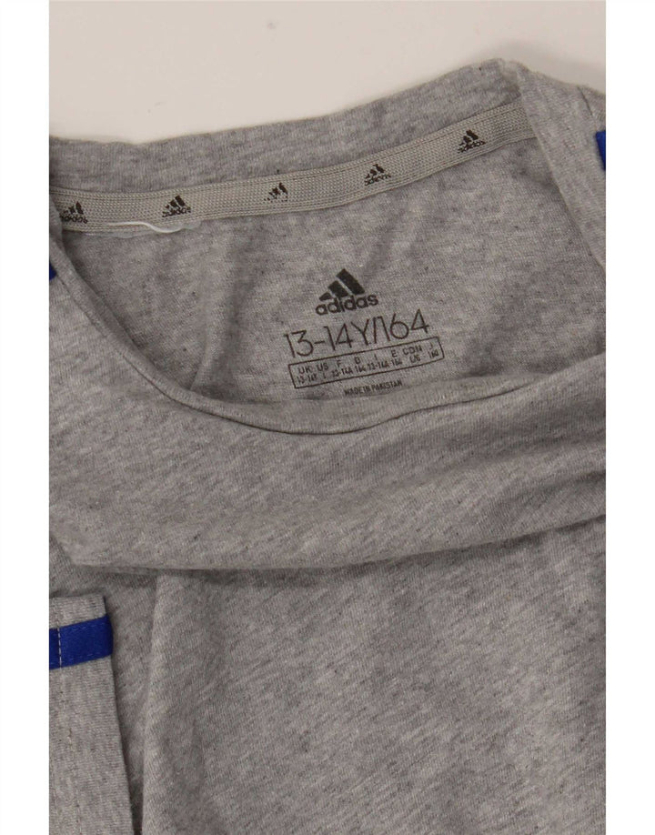 Tricou Băieți Adidas Top 13-14 Ani Gri