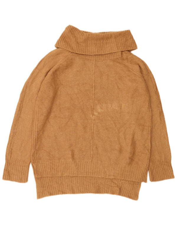 Pulover pentru femei Oasis, supradimensionat, cu gât rulat, UK 10 Mic Bej Acrilic
