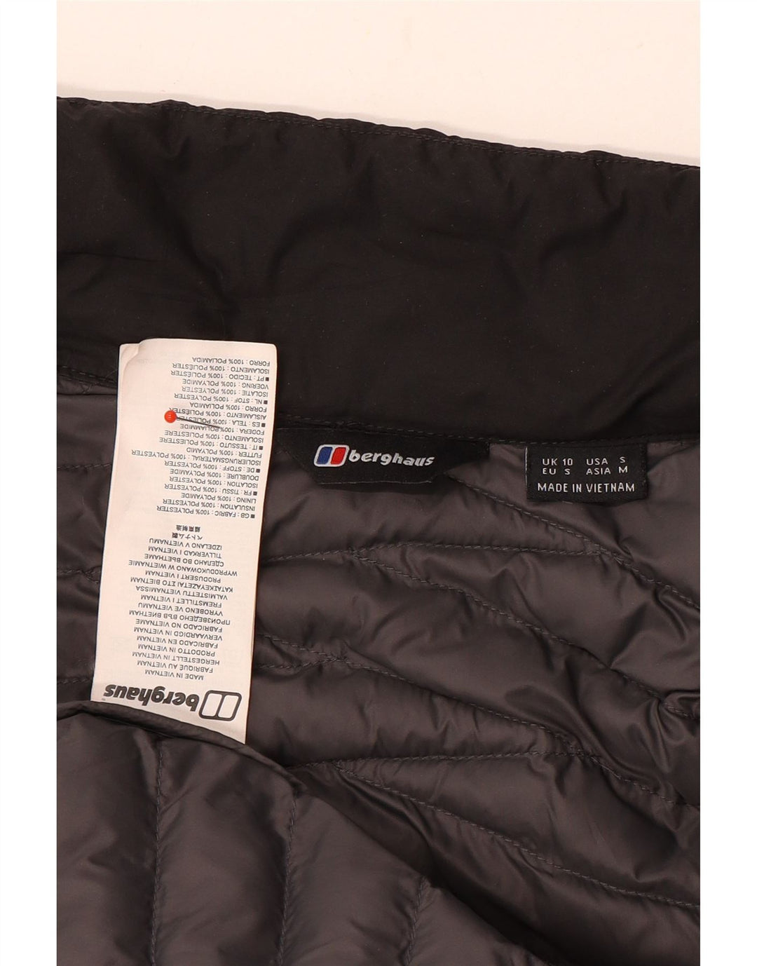 Jachetă căptușită pentru femei BERGHAUS UK 10 Poliester negru mic