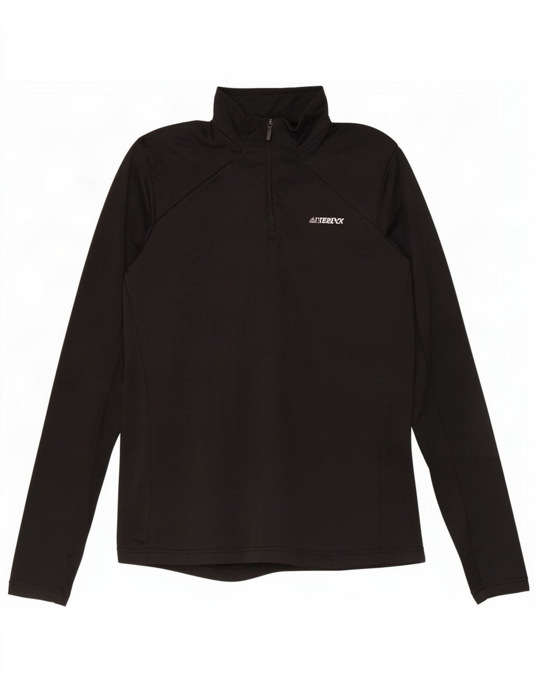 Adidas pentru femei Terrex Zip Neck Pullover Trening Top UK 16 Large Black