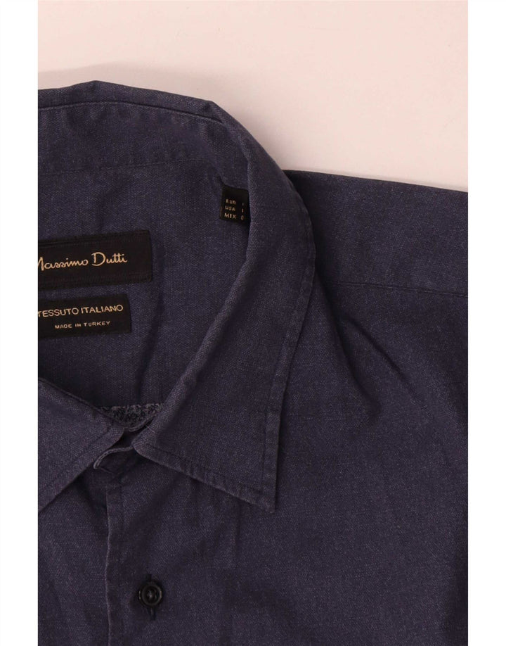 Cămașă Massimo Dutti pentru bărbați, mare, bleumarin