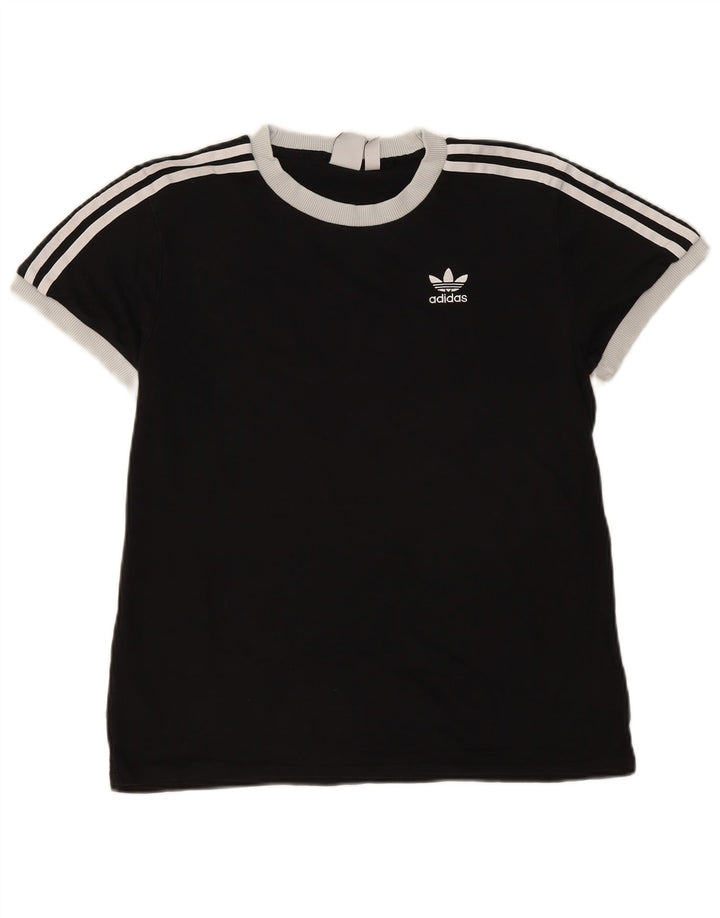 Tricou supradimensionat pentru femei Adidas UK 6 XS bumbac negru