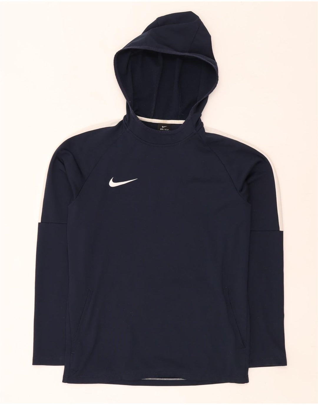 Pulover Nike Dri Fit pentru bărbați cu glugă, mic, albastru, poliester color