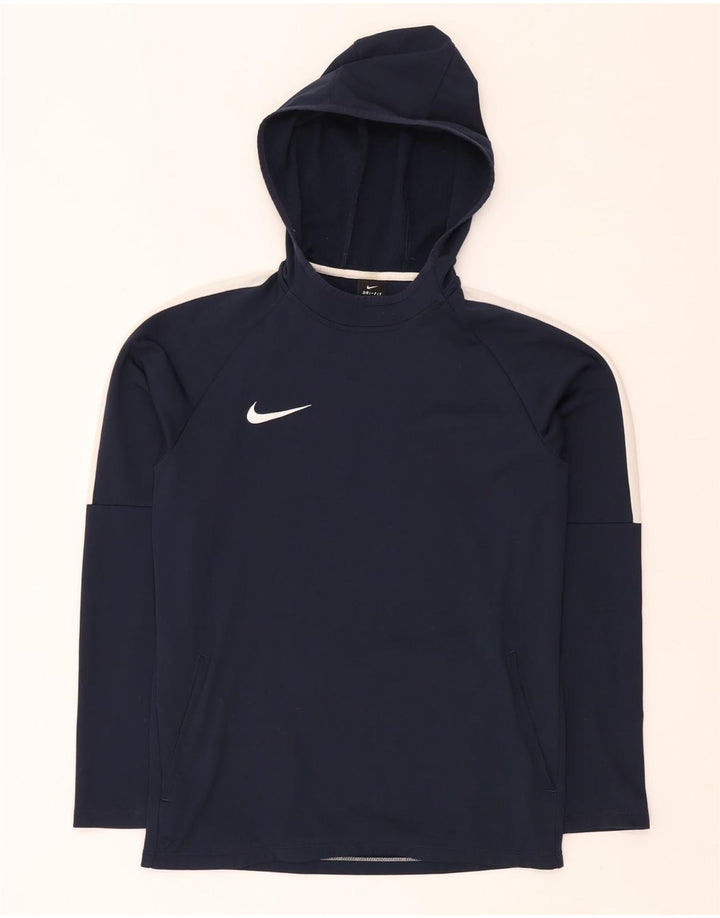 Pulover Nike Dri Fit pentru bărbați cu glugă, mic, albastru, poliester color