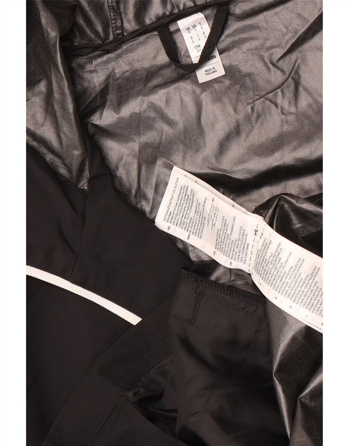 Jachetă de ploaie cu glugă pentru bărbați Adidas UK 36 Poliester negru mic