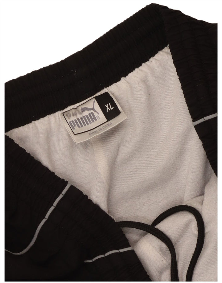 Pantaloni de trening Puma Graphic pentru bărbați XL, poliester negru
