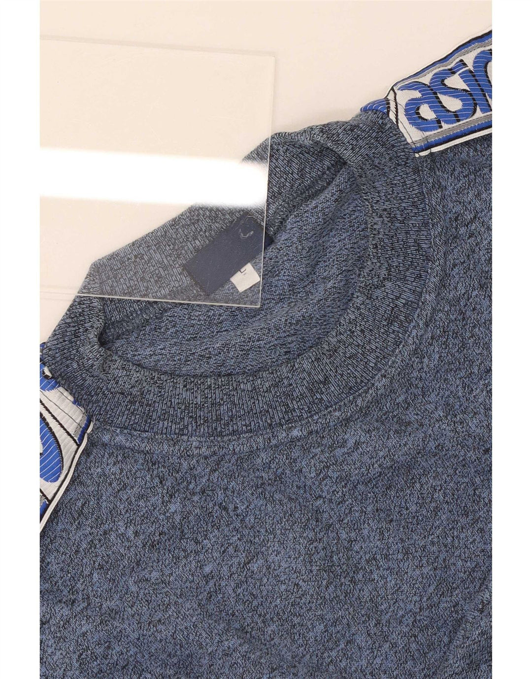 Tricou cu grafică obișnuită Asics pentru bărbați Top mare albastru Colorblock