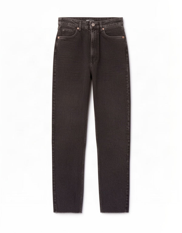 Blugi conici pentru femei Zara EU 36 XS W26 L28 Negri