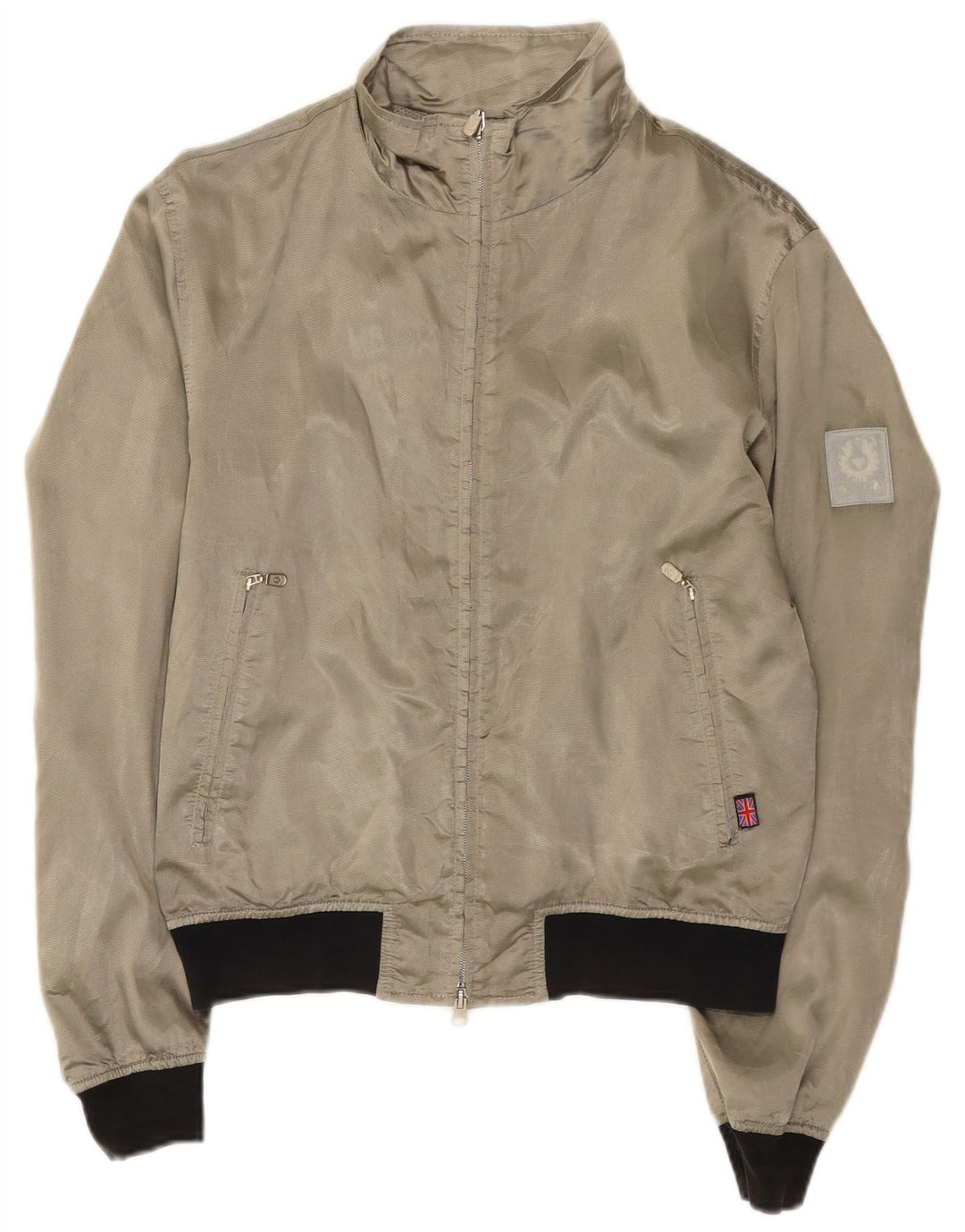 Jachetă bomber pentru femei Belstaff UK 14, gri mediu, nailon color bloc