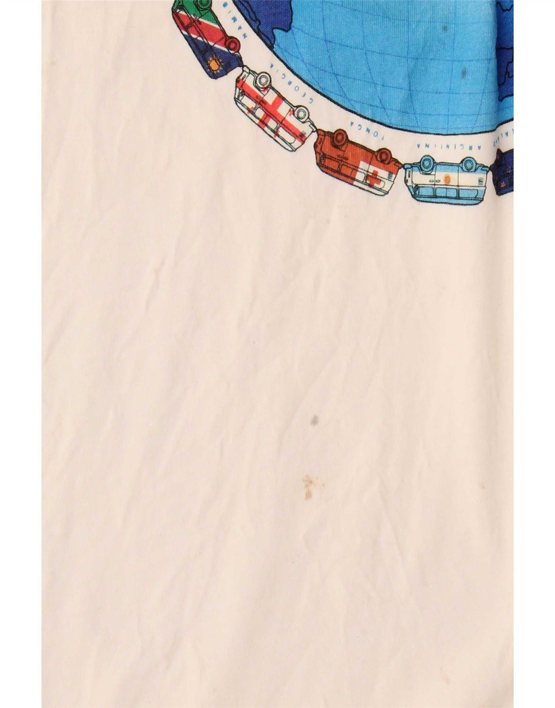 Tricou grafic pentru bărbați Fat Face Top mare din bumbac alb