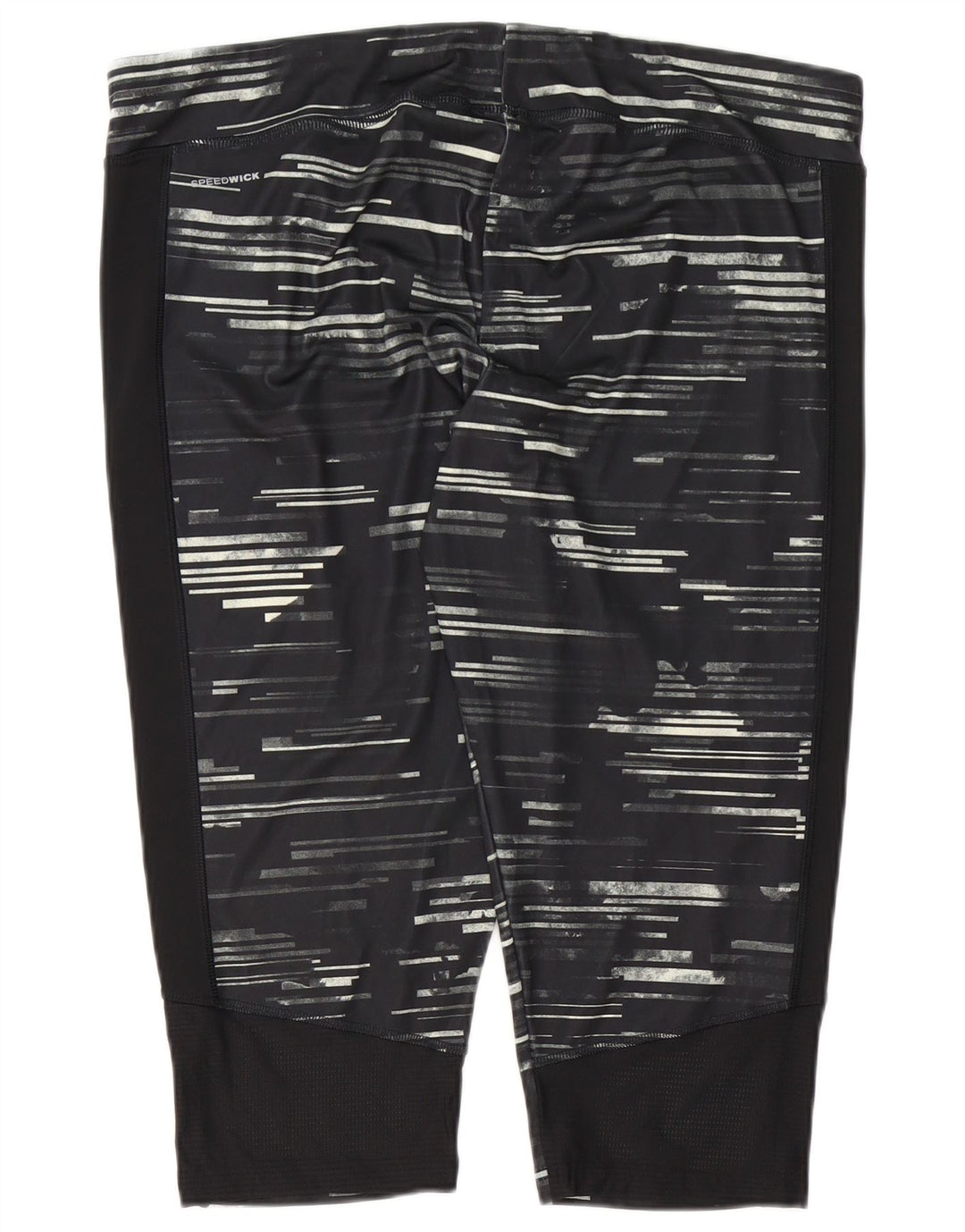 Leggings Capri pentru femei Reebok UK 24/26 2XL poliester cu dungi negre