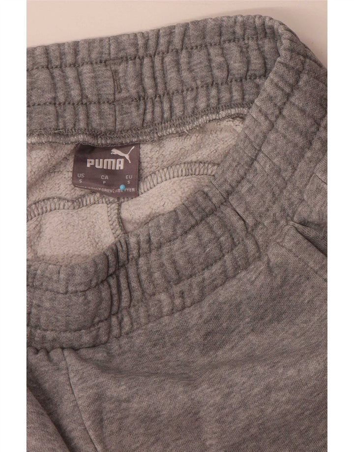 Pantaloni de trening Puma pentru bărbați Joggeri mici, gri bumbac