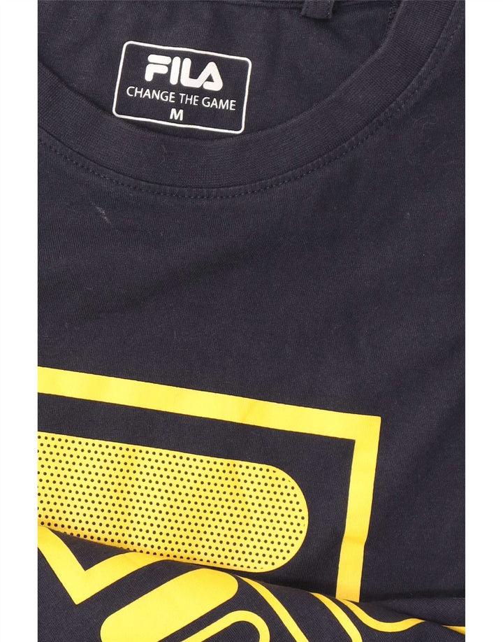 Tricou grafic pentru bărbați Fila Top Mediu Bleumarin