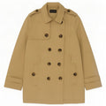 Trenci pentru femei Massimo Dutti UK 14 mare, bej, bumbac