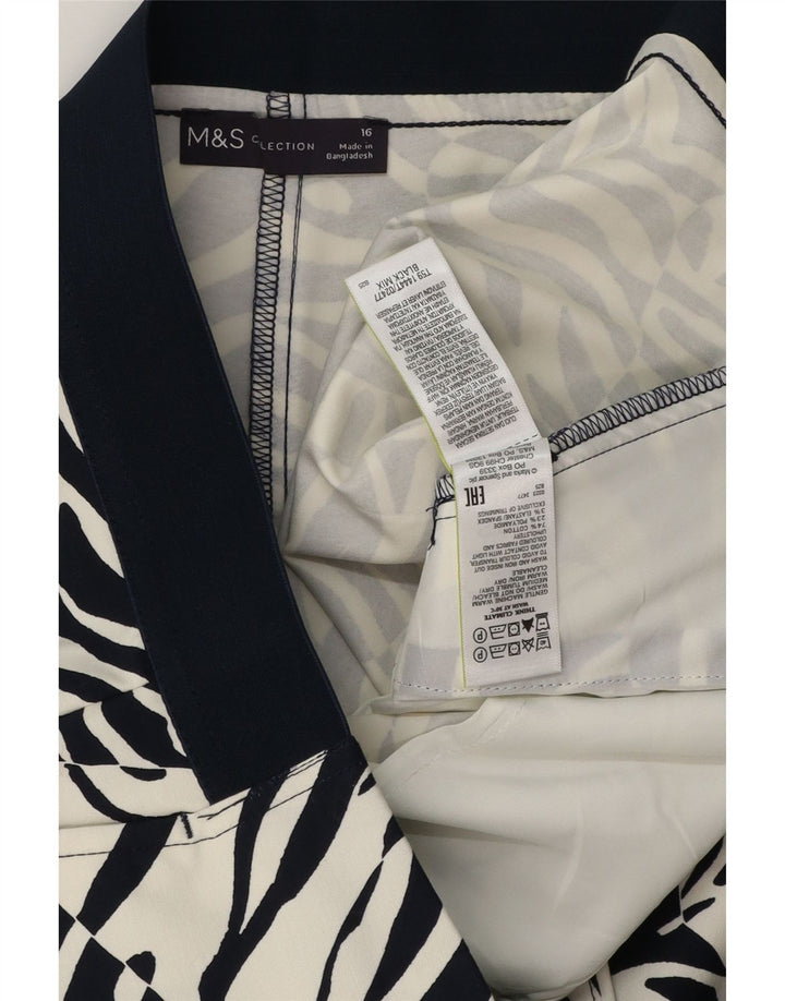 Pantaloni Capri pentru femei Marks & Spencer UK 16 Large W36 L20 Black