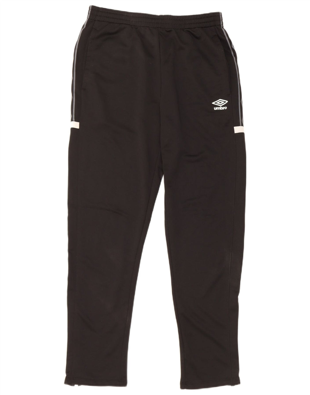 Pantaloni de trening grafic Umbro pentru bărbați, poliester mediu negru