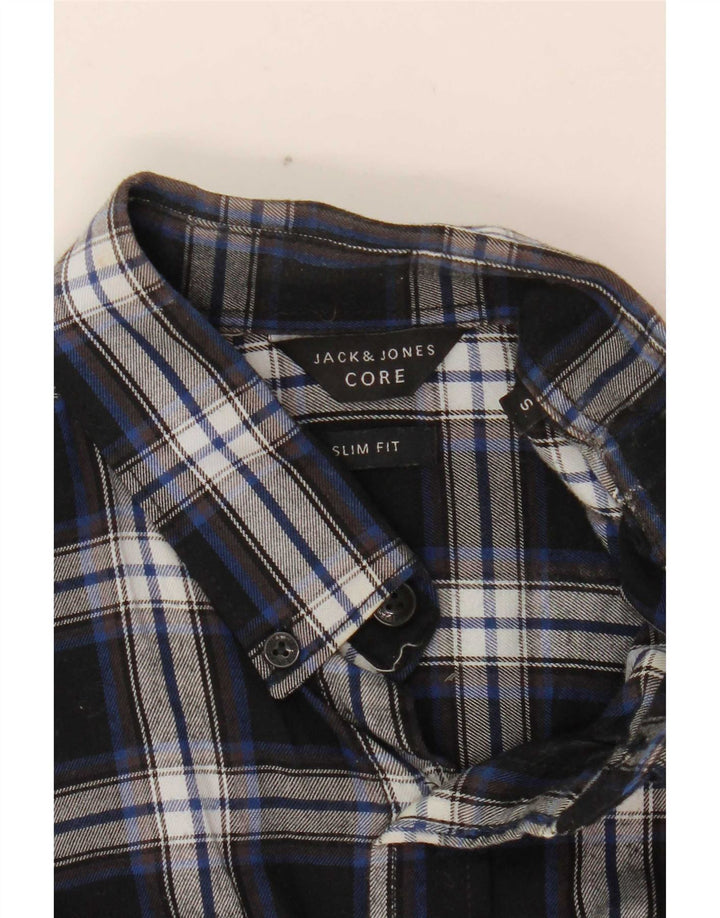 Cămașă pentru bărbați Jack & Jones Slim Fit Flannel Small Blue Check