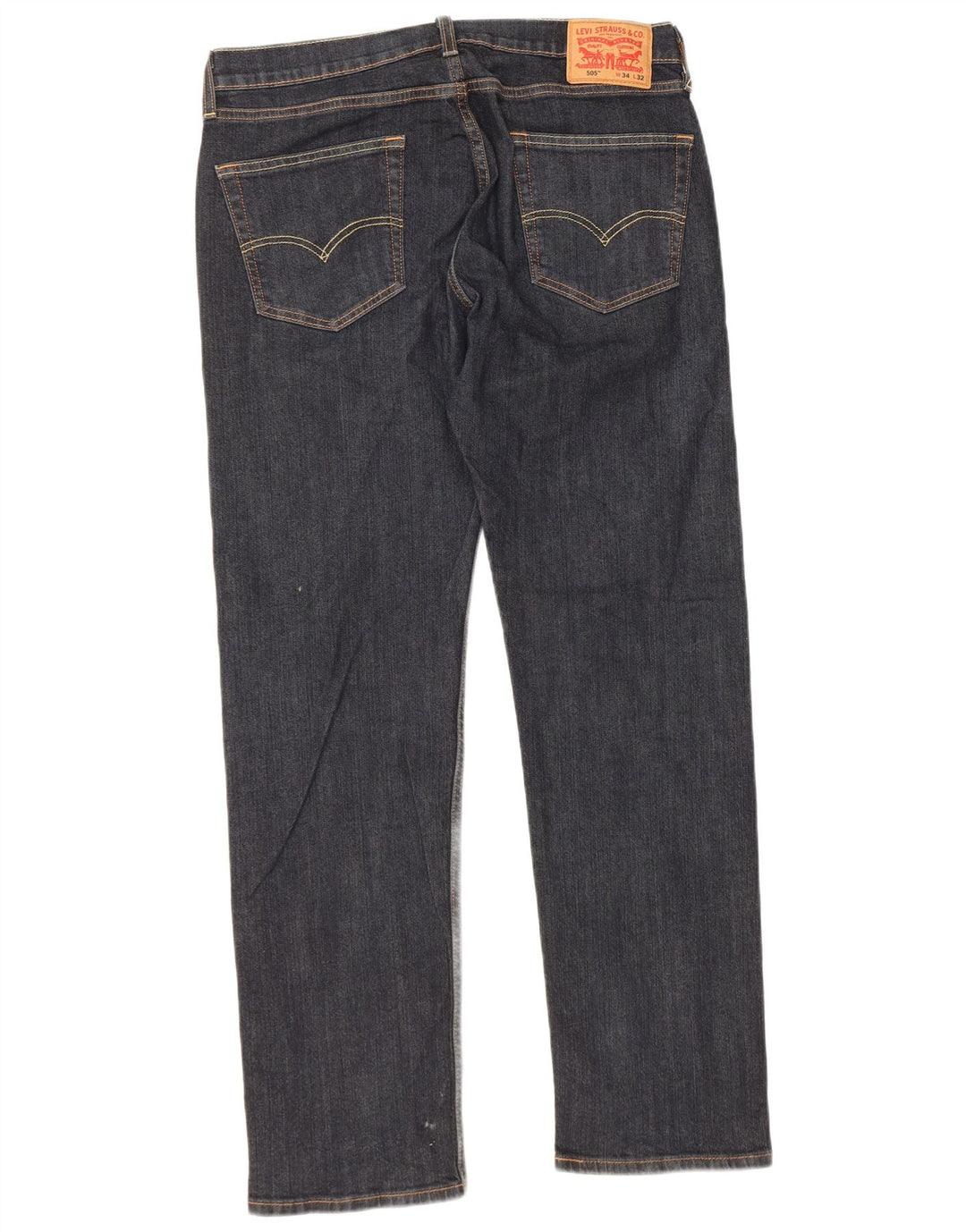 Blugi drepti pentru bărbați Levi's 505 W34 L32 Bumbac bleumarin