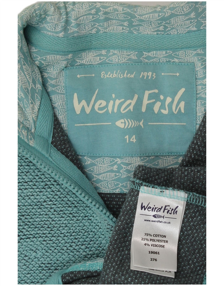 Jachetă de trening pentru femei Weird Fish UK 14, mare, albastru, bumbac