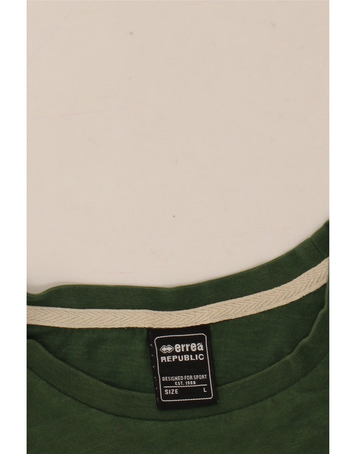 Tricou grafic Errea pentru bărbați Top mare verde