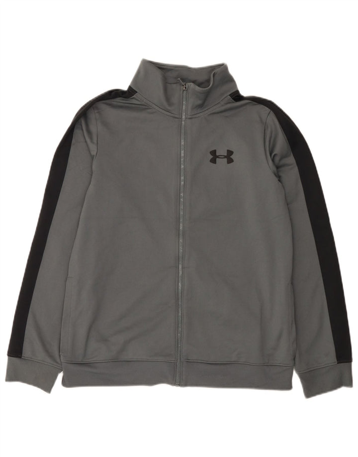 Jachetă de trening pentru băieți Under Armour 11-12 ani, mare, gri, color block