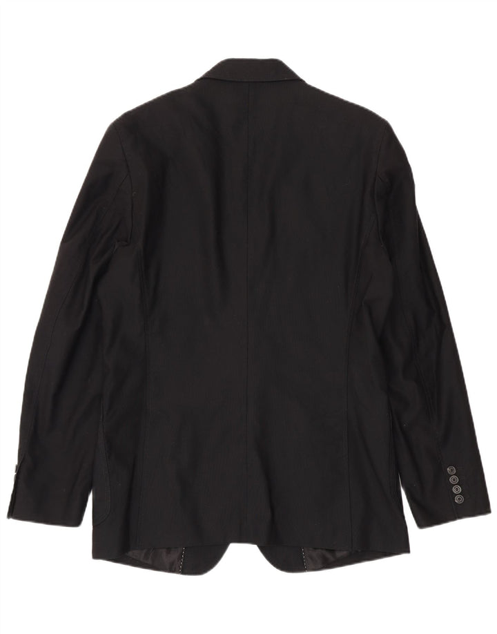 Blazer pentru bărbați Zara cu 2 nasturi EU 50 Bumbac mediu negru