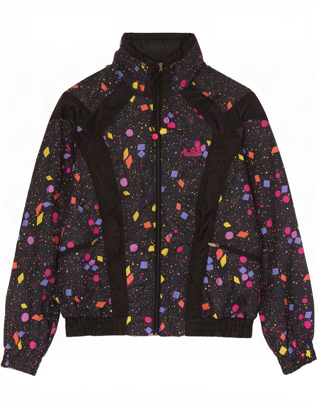 Alex Athletics Trening pentru bărbați Top Jachetă Mic Negru Geometric Retro