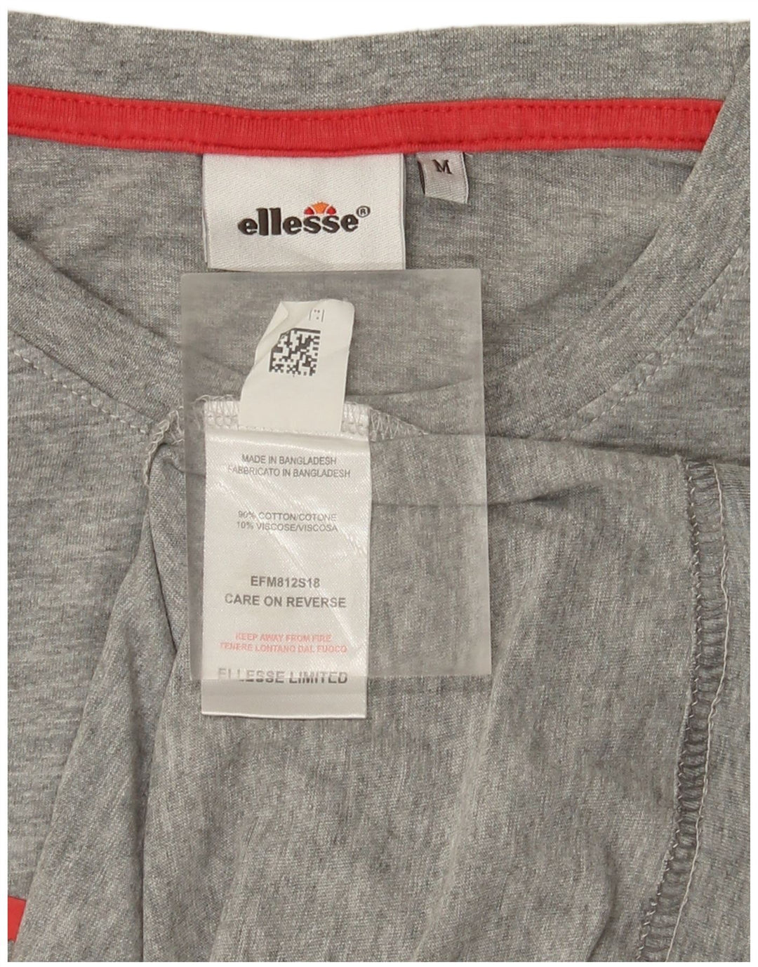 Tricou grafic pentru bărbați Ellesse Top din bumbac gri mediu