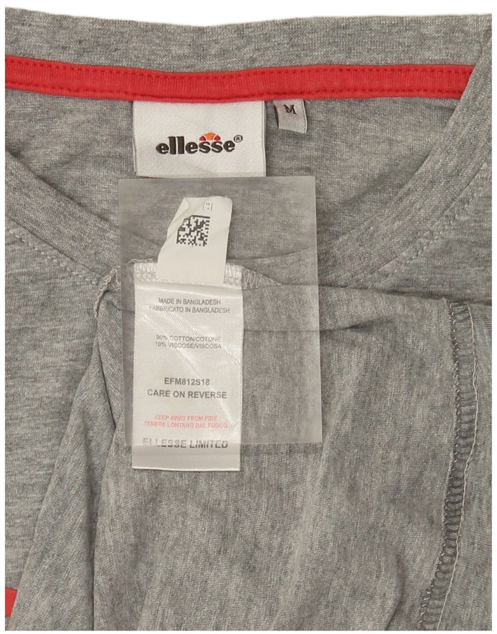 Tricou grafic pentru bărbați Ellesse Top din bumbac gri mediu