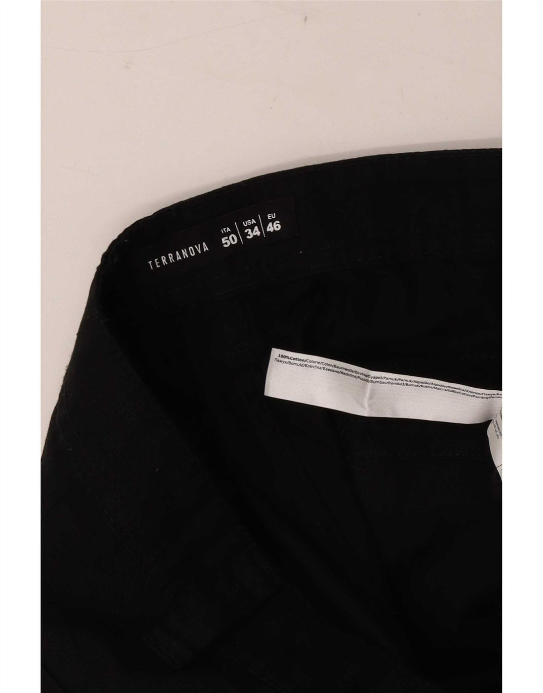 Pantaloni scurți pentru bărbați Terranova Cargo W34, mari, negru, bumbac