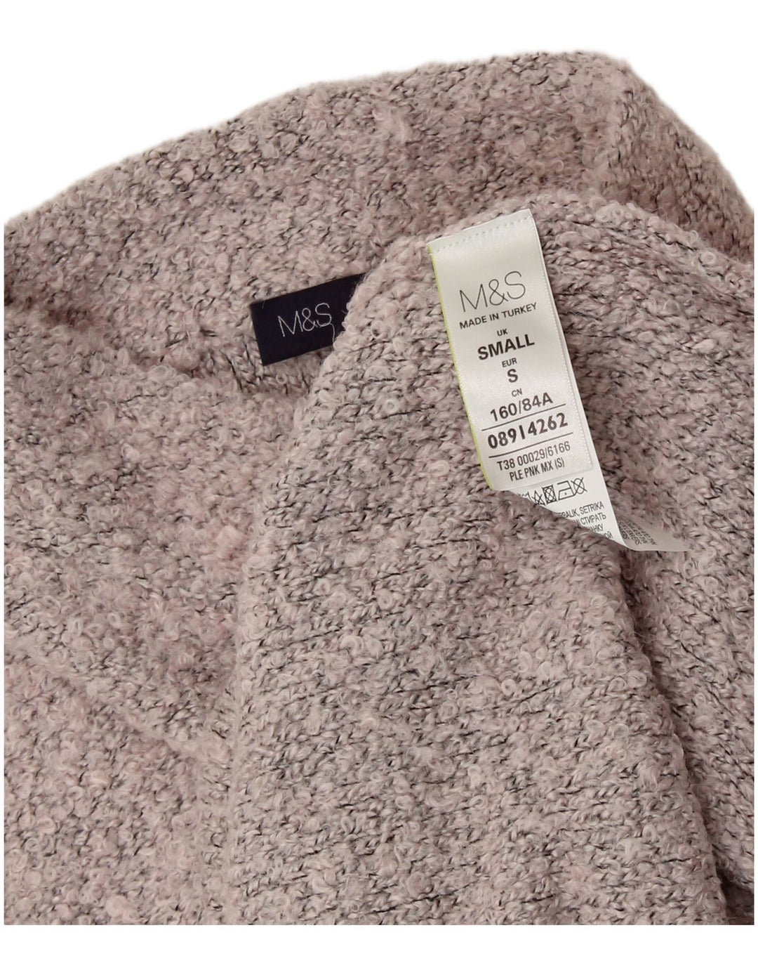 MARKS & SPENCER Pulover cu gât țestoasă pentru femei UK 10 Small Gri
