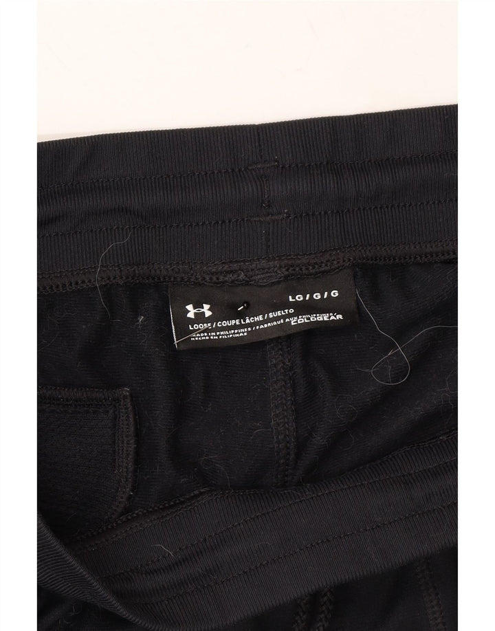UNDER ARMOUR Mens Tracksuit Trousers Joggers Large Black Polyester Vintage Under Armour and Second-Hand Under Armour from Messina Hembry 