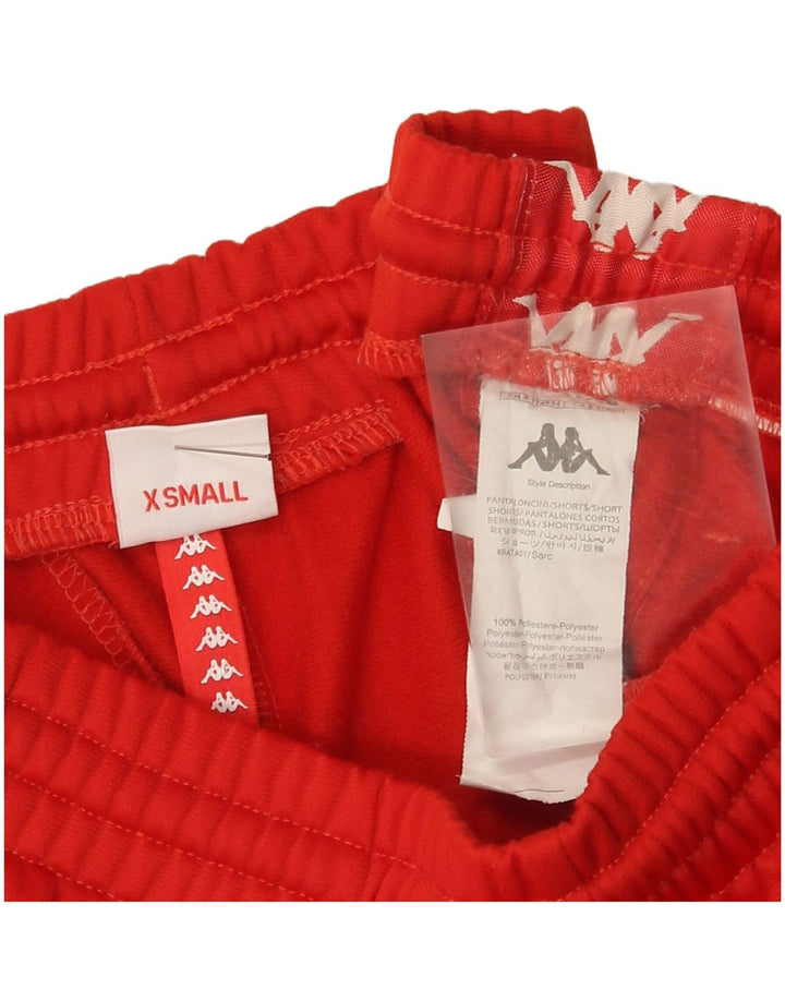 Pantaloni scurți de sport grafic pentru bărbați Kappa XS poliester roșu