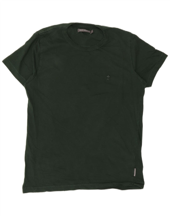 Tricou obișnuit pentru bărbați French Connection Top din bumbac verde mediu