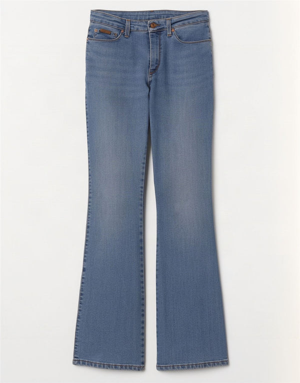 Blugi pentru femei Wrangler Bootcut Regular W30 L32 Bumbac albastru