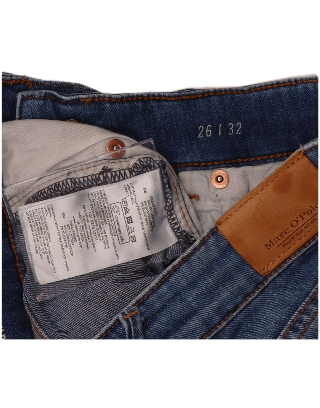 Marc O'Polo Blugi subțiri pentru femei W26 L32 Bumbac albastru