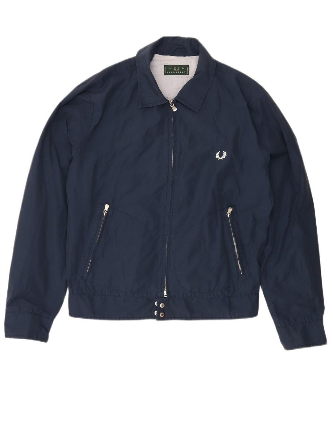 FRED PERRY Bomber Jacket pentru bărbați UK 40 mare, albastru bleumarin, bumbac