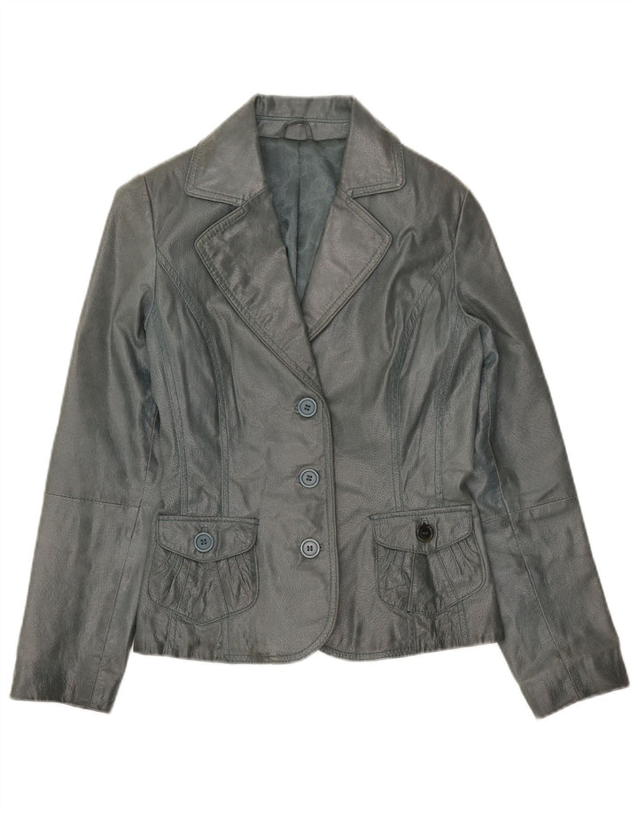 Blazer Vintage pentru femei cu 3 nasturi, UK 10, gri mic