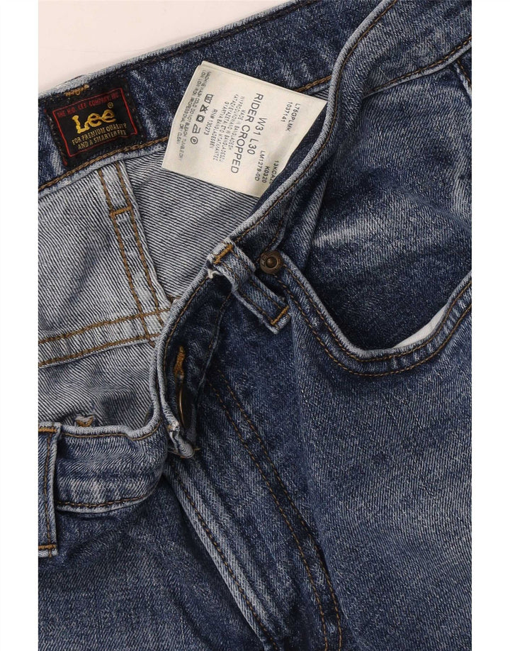 Blugi Lee Rider Cropped pentru bărbați W31 L25 Bumbac albastru