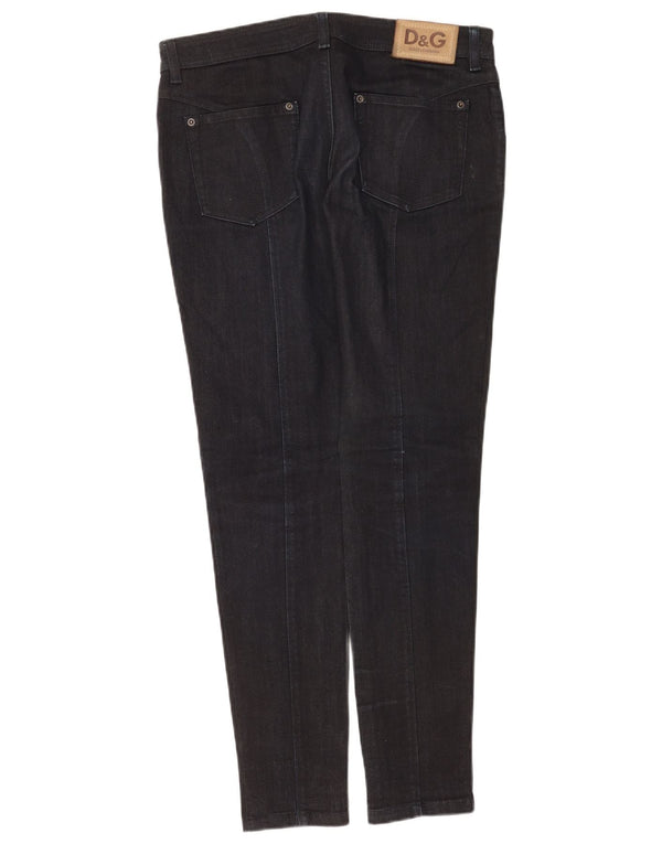 Blugi skinny pentru femei Dolce & Gabbana cu talie joasă W30 L31 bleumarin