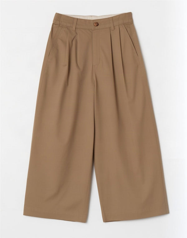 Pantaloni tăiați pentru femei cu talie înaltă Dickies L26 L24 bumbac bej