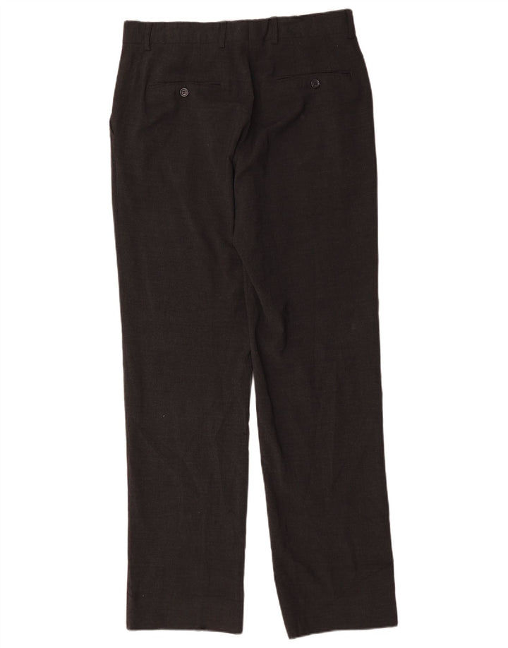 Pantaloni de costum drepți pentru bărbați Zara EU 42 Mari L32 L33 Poliester gri