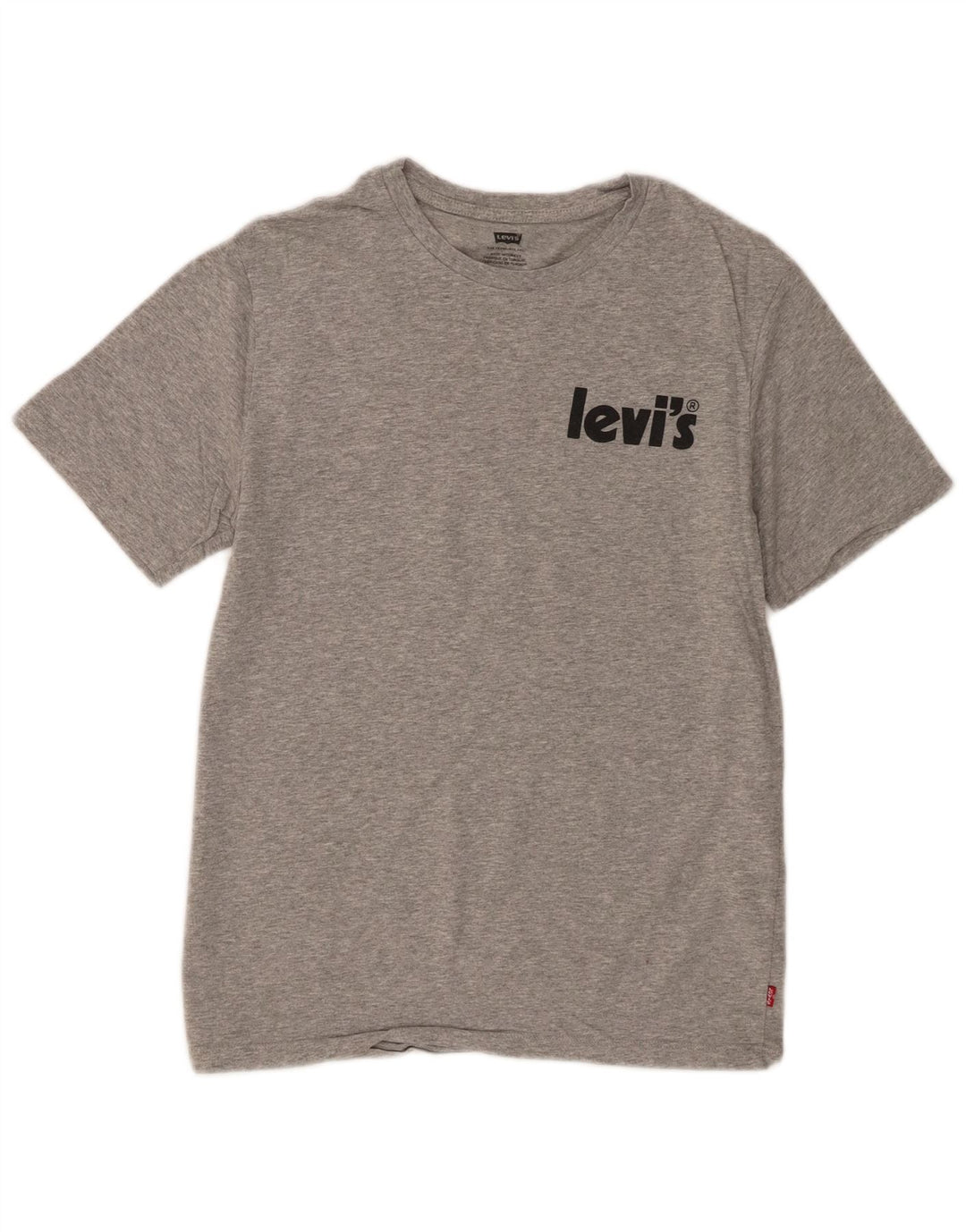 Tricou grafic Levi's pentru bărbați Top mic, gri, bumbac cu pete
