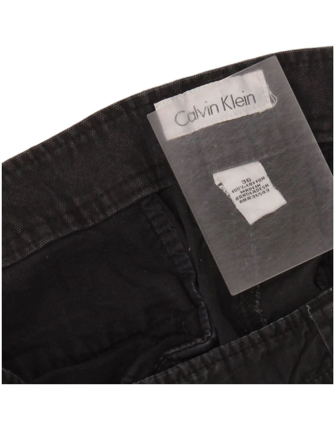 Pantaloni scurți cargo pentru bărbați CALVIN KLEIN W36, bumbac negru mare