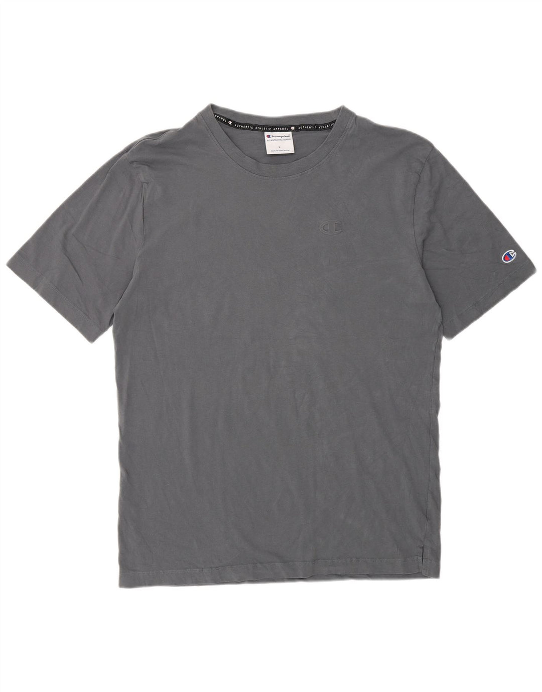 Tricou obișnuit pentru bărbați Champion Top mare din bumbac gri