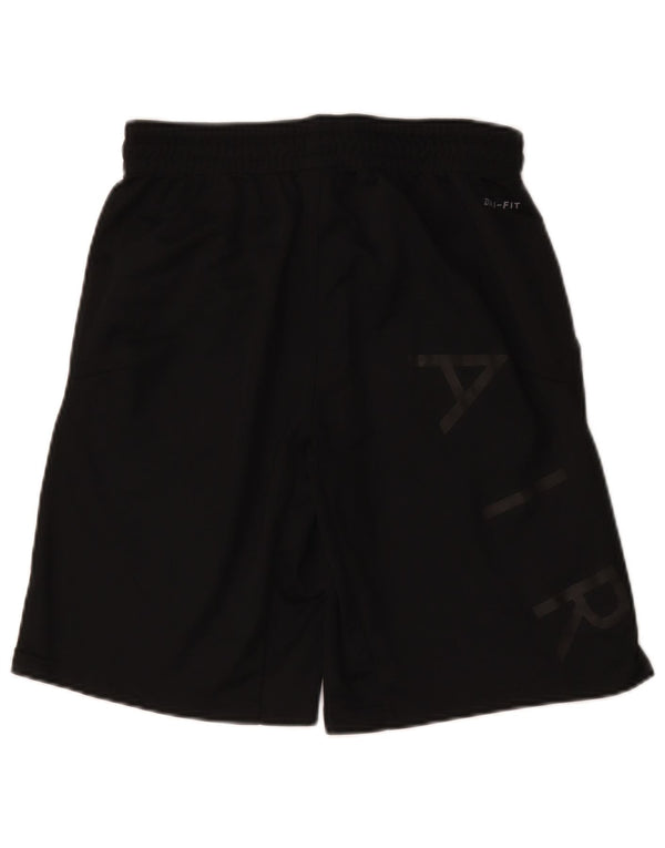 Pantaloni scurți sport grafic Dri Fit Jordan pentru bărbați, poliester mediu negru