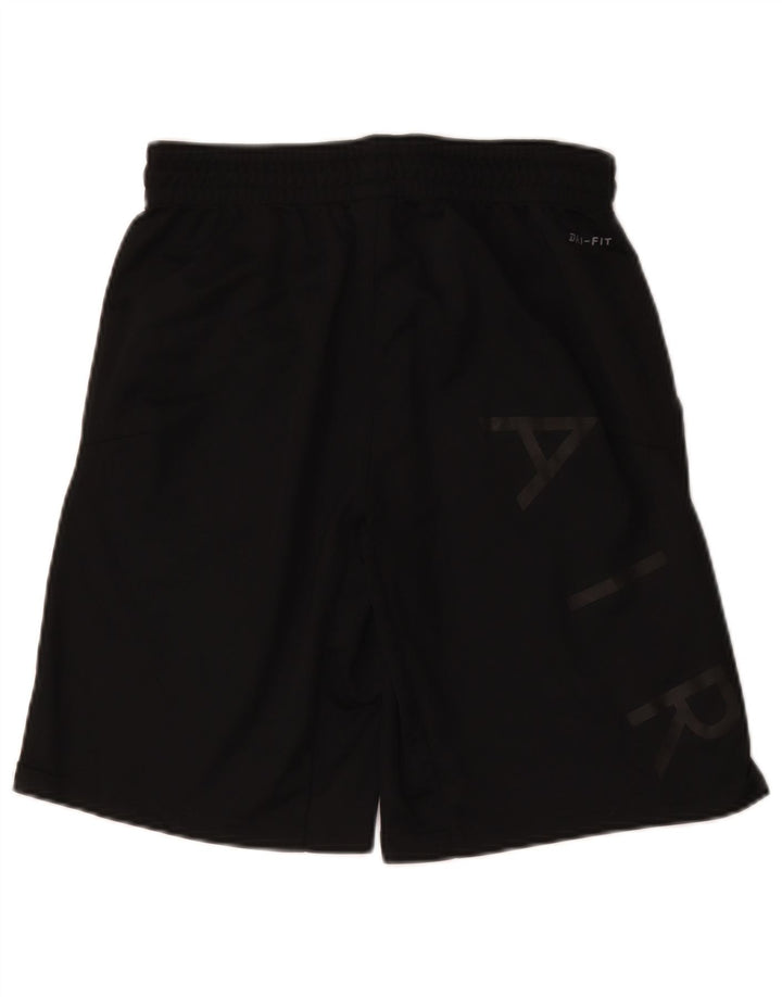 Pantaloni scurți sport grafic Dri Fit Jordan pentru bărbați, poliester mediu negru